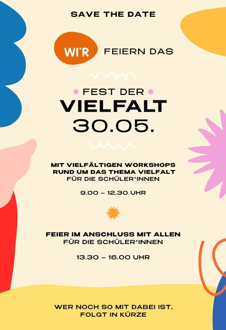 Save the Date Fest Der Vielfalt 2024 Email Save the Date